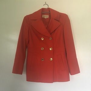 Orange Michael Kors Coat. Size 8